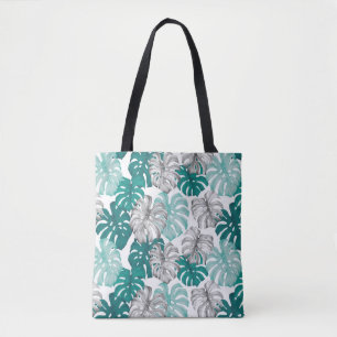 Bolsa Tote Monstera Duo Tone: Trópicos mínimos