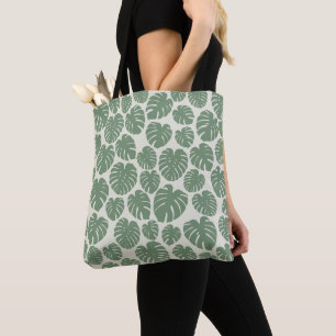 Bolsa Tote Monstera - Verde