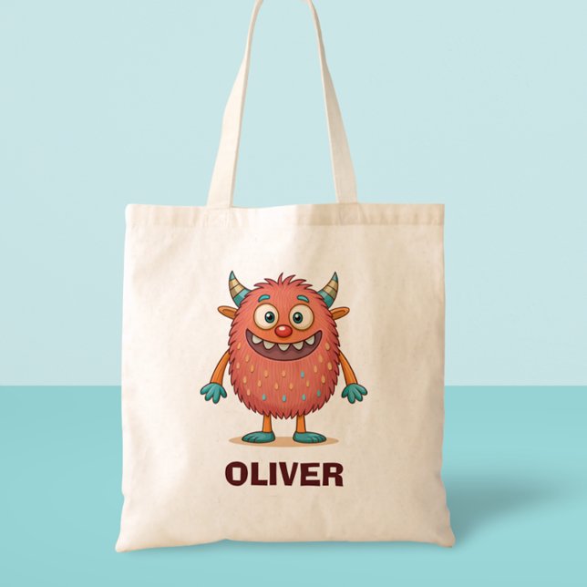Bolsa Tote Monstro Colorido Fofo (Criador carregado)