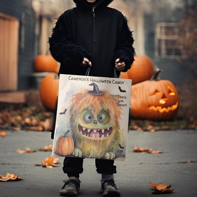 Bolsa Tote Monstro Colorido Halloween Candy (Criador carregado)