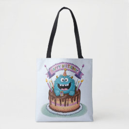 Bolsa Tote Monstro de Aniversário