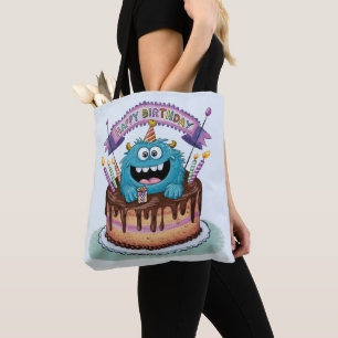 Bolsa Tote Monstro de Aniversário