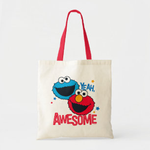 Bolsa Tote Monstro de Biscoitos e Elmo Sim, sou incrível