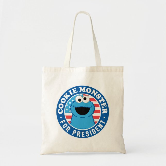 Bolsa Tote Monstro de Biscoitos para Presidente (Frente)