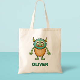 Bolsa Tote Monstro Feliz Fofo