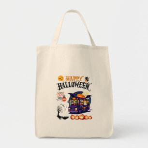 Bolsa Tote Monstro Fofa do Halloween Ônibus de Festa de Truqu