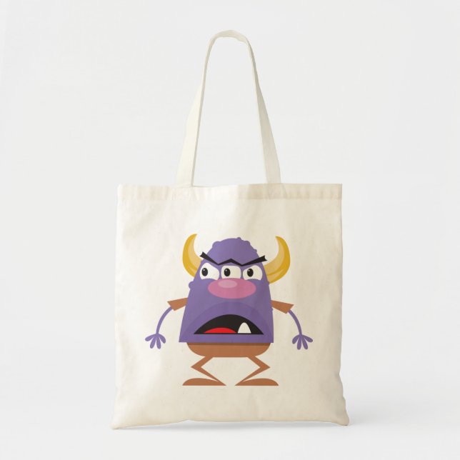 Bolsa Tote Monstro Roxo (Frente)