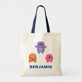 Bolsa Tote Monstros Coloridos Infantil