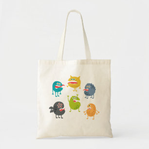 Bolsa Tote Monstros engraçados fofos