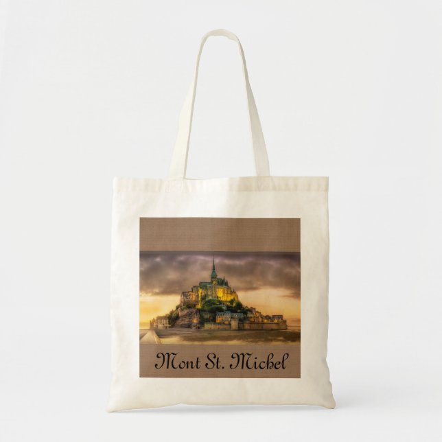 Bolsa Tote Mont Rua Michel, Normandia France Tote Bag (Frente)