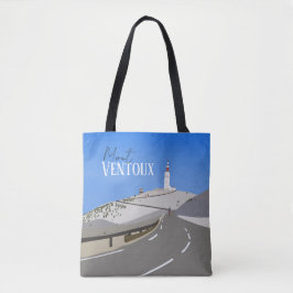Bolsa Tote Mont Ventoux, desenhado à mão, ciclismo, ciclismo 