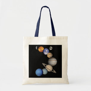 Bolsa Tote Montagem do sistema solar