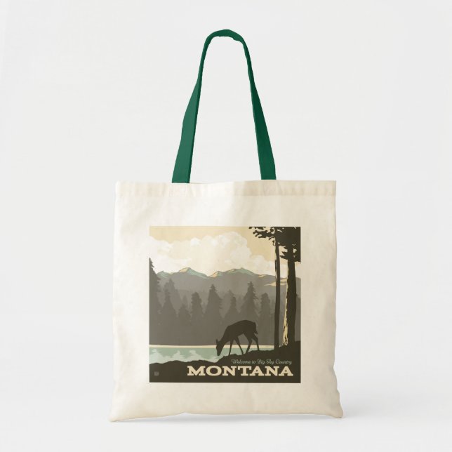 Bolsa Tote Montana | Bem-vindo ao Big Sky Country (Frente)