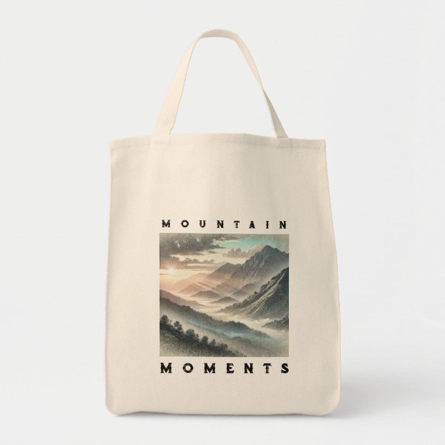 Bolsa Tote Montanha Alojou Tote Bag Nature Outdoor Presentes (Frente)