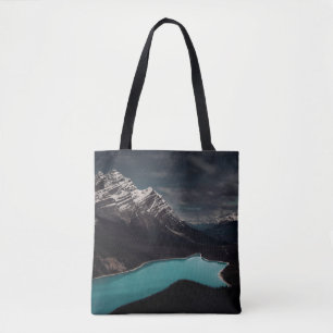 BOLSA TOTE MONTANHA ALPS RODANDO CORPO DE ÁGUA