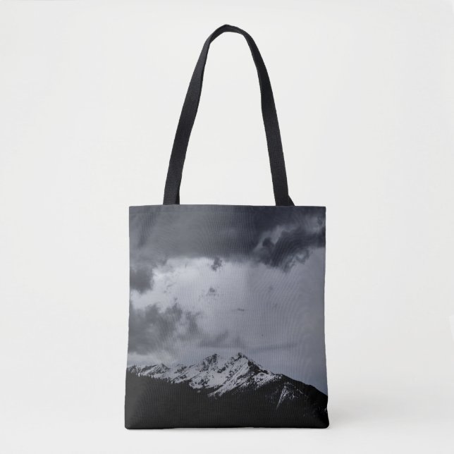 BOLSA TOTE MONTANHA DE NEVE EM NUVENS DRAMÁTICAS (Frente)