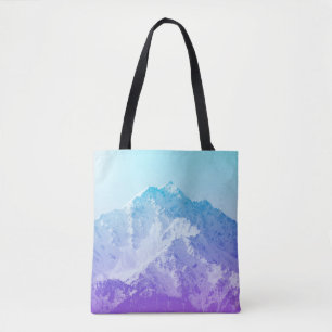 Bolsa Tote Montanha de picos de inverno,hipster,pico,foto,ba