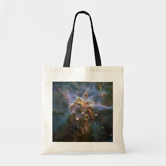 Bolsa Tote Montanha Mística no Espaço Hubble na Nebulosa Cari (Frente)