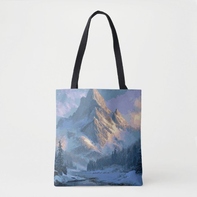 Bolsa Tote Montanha Nevada (Frente)
