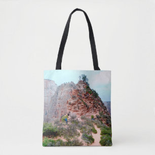 BOLSA TOTE MONTANHA PRETA SOB O CÉU CLEAR DA NOITE