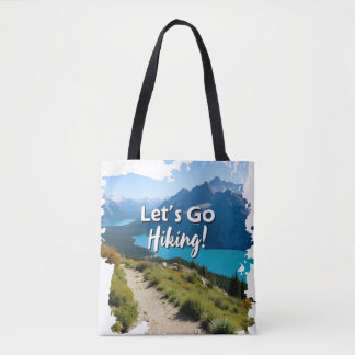 Bolsa Tote Montanha Vamos Go Hiking