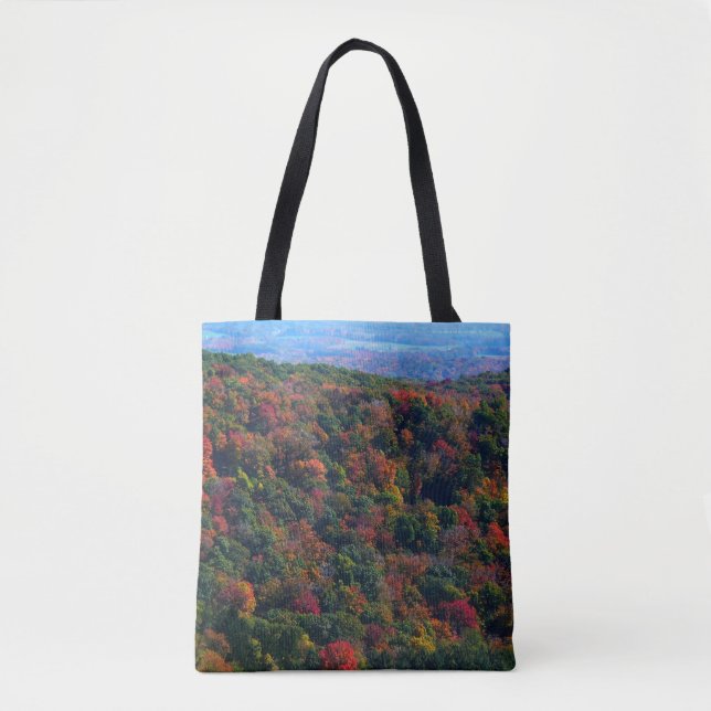 Bolsa Tote Montanhas Apalaches no Outono (Frente)