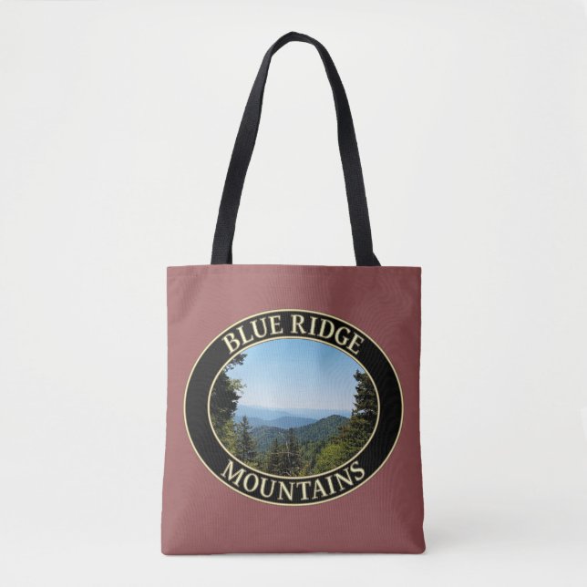 Bolsa Tote Montanhas Blue Ridge, da Carolina do Norte (Frente)
