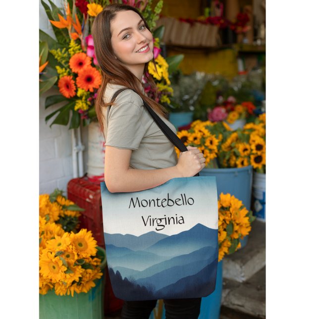 Bolsa Tote Montanhas Blue Ridge, Montebello personalizável (Criador carregado)