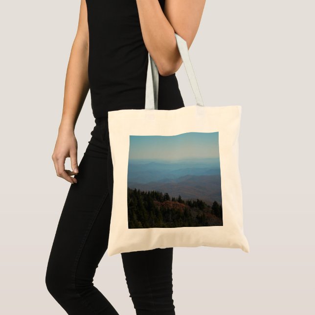 Bolsa Tote Montanhas Cênicas de Queda Fotografia Viagem Natur (Frente (produto))