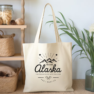 Bolsa Tote Montanhas do Alasca estão chamando de "Preciso ir