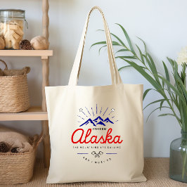 Bolsa Tote Montanhas do Alasca Estão Chamando Eu Devo Ir Cor-