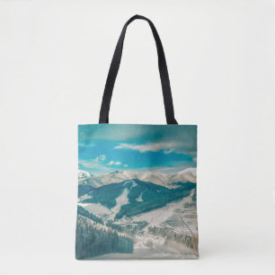 Bolsa Tote Montanhas dos Cárpatos, férias naturais, beleza mo