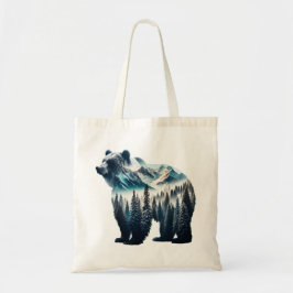 Bolsa Tote Montanhas e florestas de Ursos Grizzles