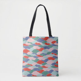 Bolsa Tote Montanhas, mosaico, colagem, desenhados à mão