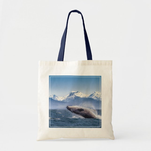 Bolsa Tote Montanhas | Quebra da Baía de Glaciar de Baleia, A (Frente)
