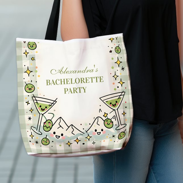 Bolsa Tote Montanhas Verdes Divertidas e Despedida de Solteir (Criador carregado)