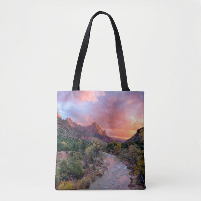 Bolsa Tote Montanhas | Watchman Zion Nathional Park Utah (Frente)