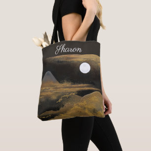 Bolsa Tote Monte Fuji à Lua - Brilho