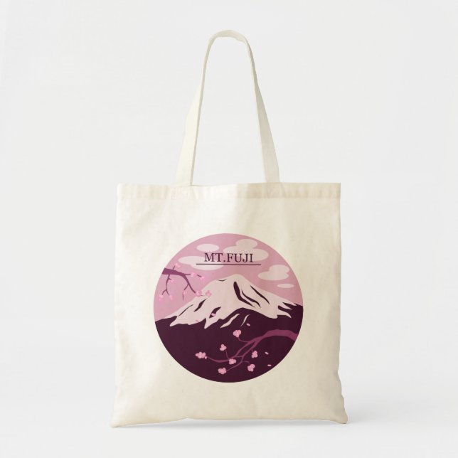 Bolsa Tote Monte Fuji (Rosa) (Frente)