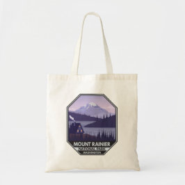 Bolsa Tote Monte Rainier National Park Washington Cabin Retro