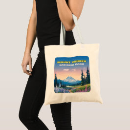 Bolsa Tote Monte Rainier National Park Washington Retro