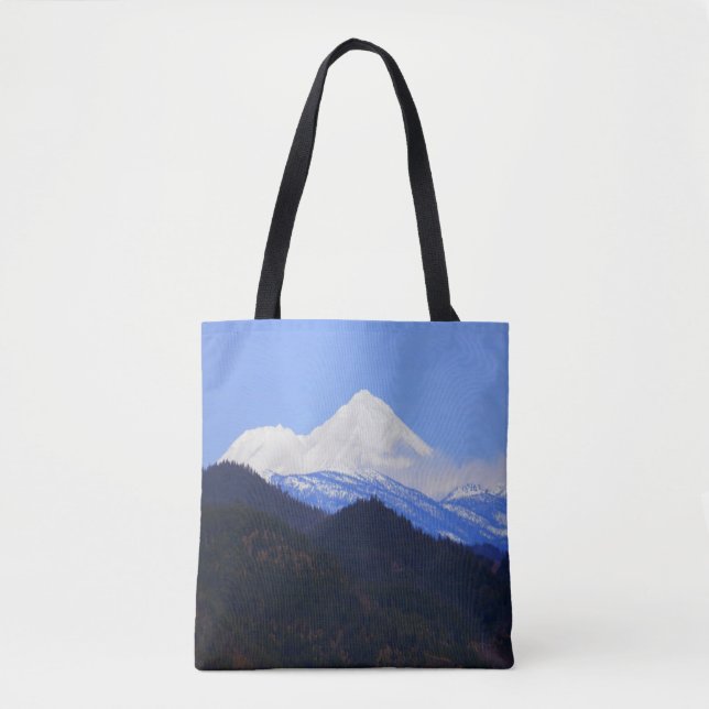 Bolsa Tote Monte Shasta em Primavera. (Frente)