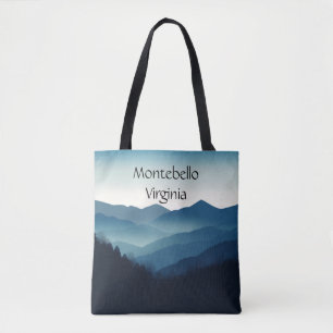 Bolsa Tote Montebello VA Montanhas Blue Ridge Estética