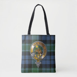 Bolsa Tote Monteith Tartan & Crachá