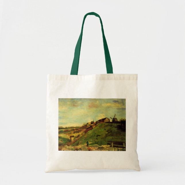 Bolsa Tote Montmartre: Quarry, the Mills de Vincent van Gogh (Frente)