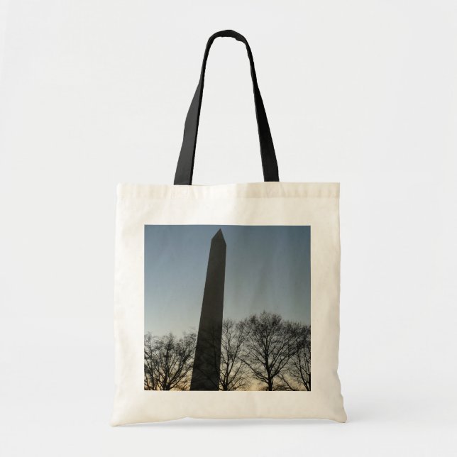 Bolsa Tote Monumento a Washington na paisagem do inverno II (Frente)