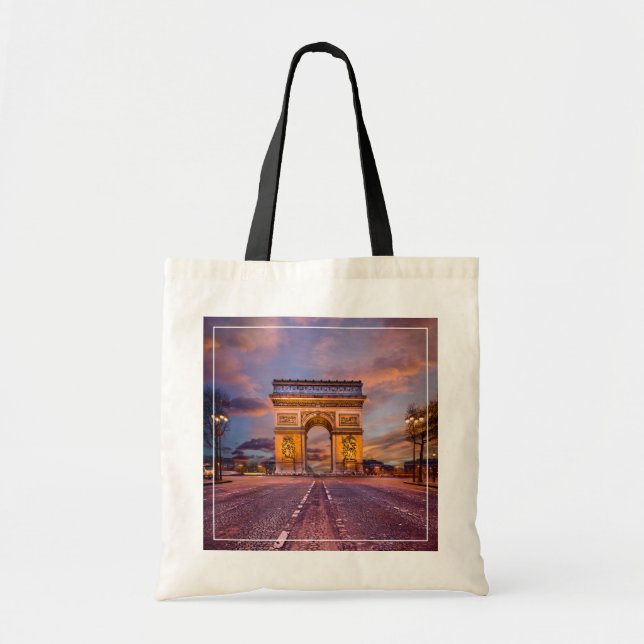 Bolsa Tote Monumentos | Arc de Triomphe, Paris, França (Frente)