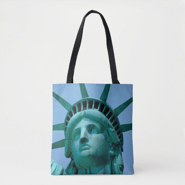 Bolsa Tote Monumentos | Estátua do rosto da liberdade (Frente)