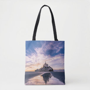 Bolsa Tote Monumentos Mont Santo-Michel, Normandia França