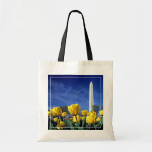 Bolsa Tote Monumentos Monumento a Washington em Primavera